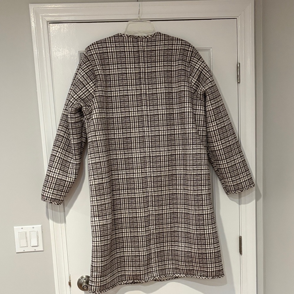 NWT DG2 by Diane Gilman Brown and Cream Faux Suede/Sherpa Reversible Coat XL - Picture 9 of 16